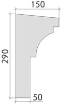 Фасадный молдинг M-006 схема